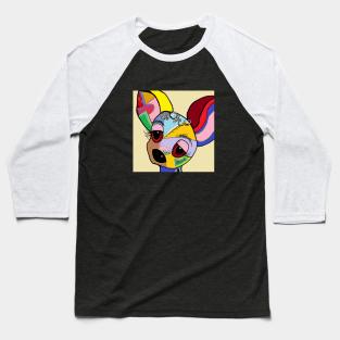 Colorful Chihuahua Baseball T-Shirt